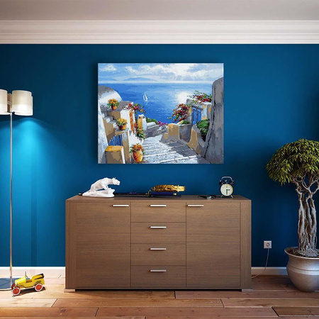 Treppe zum Meer Gemälde Nr. 50x65 cm