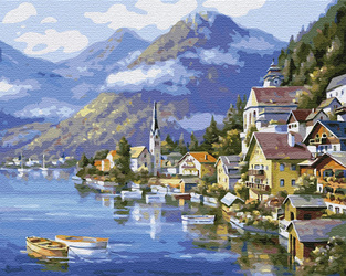 Hallstatt. Österreich Malen Nach Zahlen
