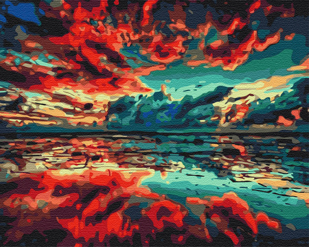 Das Spiegelbild der Welt Malen Nach Zahlen