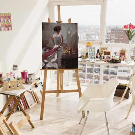 Londons Abendstraßen Malen nach Zahlen