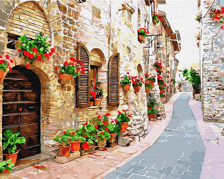 Blumenstraße Malen Nach Zahlen