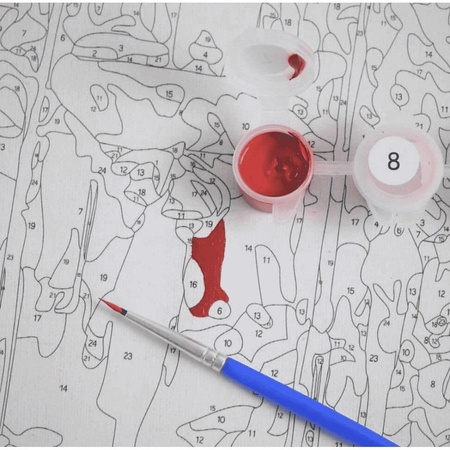 Ballerinas Malen nach Zahlen ohne Rahmen