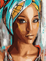 Diamant-Stickerei, rahmenlos, braune Augen, schöne Frau, 30 x 40, Diamant-Mosaik 5D