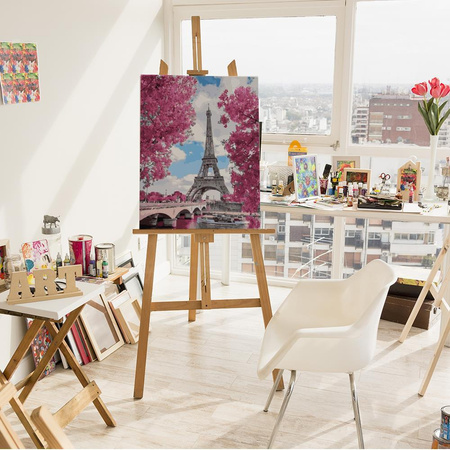 Magnolien in Paris Malen nach Zahlen ohne Rahmen