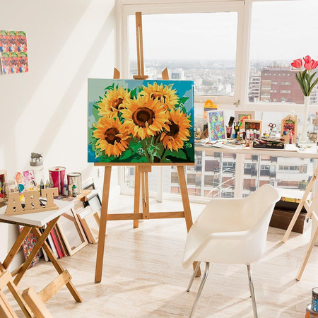 Große Sonnenblumen Malen nach Zahlen