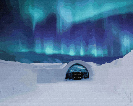 Nächtliche Tänze, Nordlichter Malen Nach Zahlen